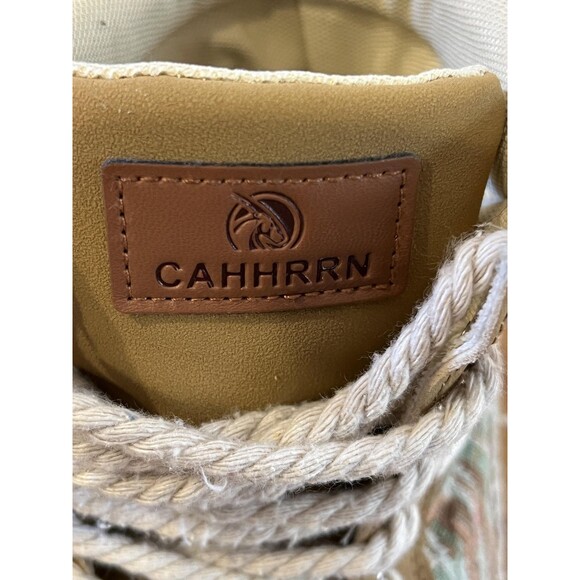 CAHHRRN Shoes Mens Size 11 Tan Camo High Top Lace Up Fashion Casual Ankle Boots - Picture 12 of 12